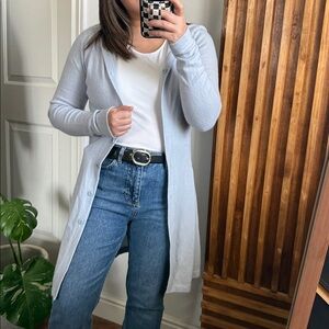 Vintage Elete Lady 100% cashmere Long‎ cardigan. Size S/M